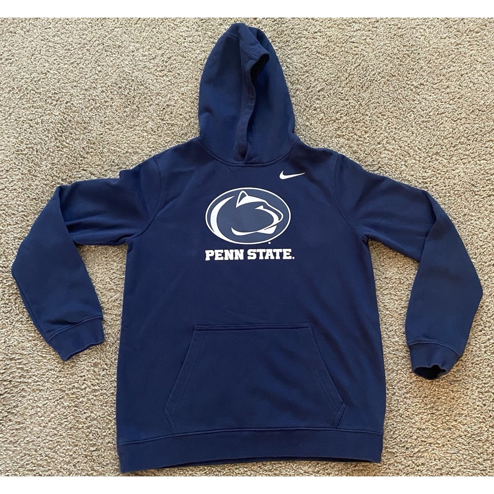 Penn State Nittany Lions Hoodie Youth XL Blue NCAA Football Nike Pullover Fleece